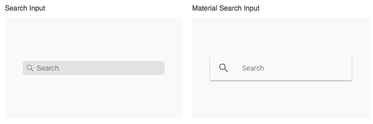 Search input